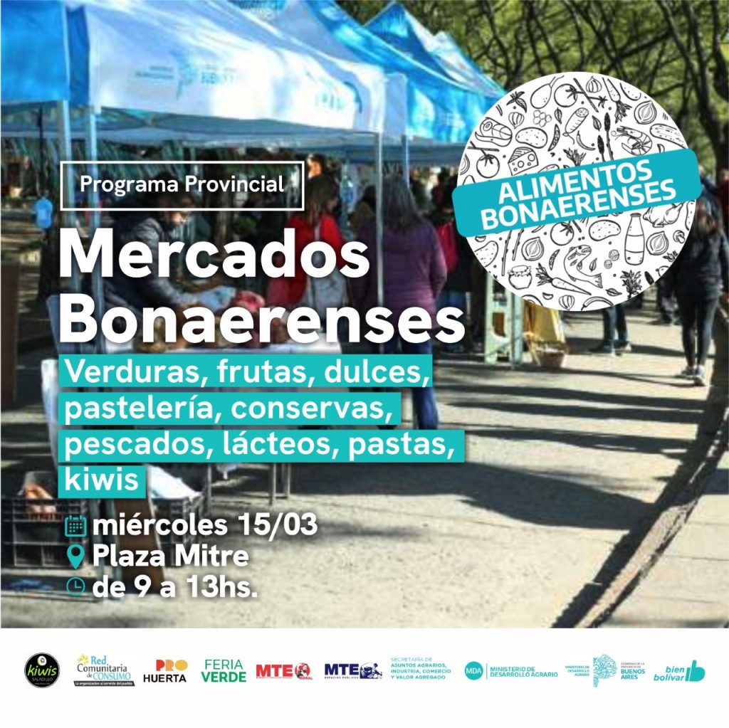 Mercados Bonaerenses llega a Bolívar, Urdampilleta y Pirovano